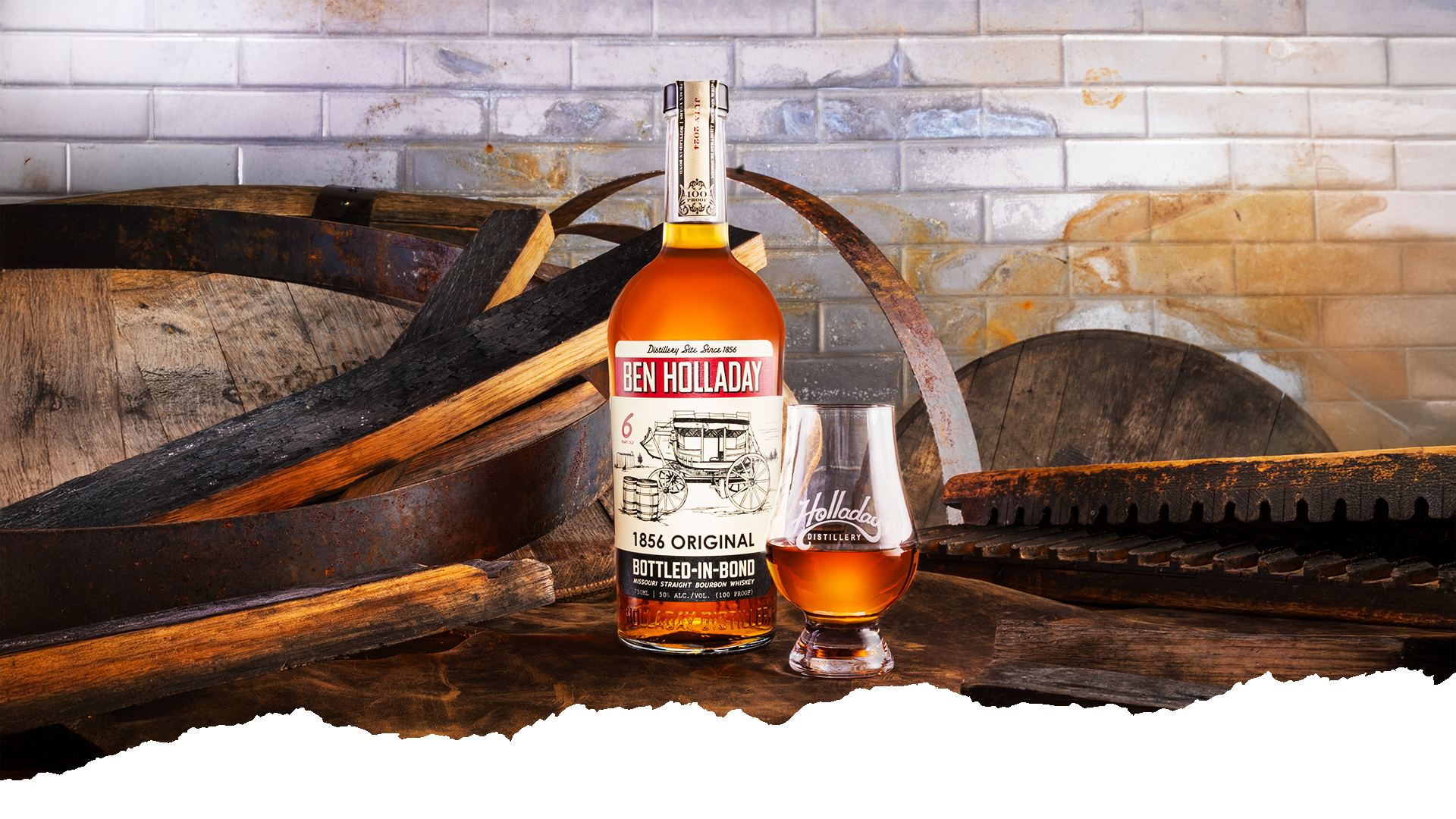 Ben Holladay 1856 Original Bottled In Bond Straight Bourbon 6 year 750 ML