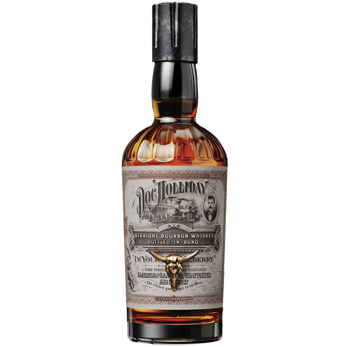 Doc Holiday Straight Bourbon Whiskey Bottled in Bond Limited Edition 750 ML