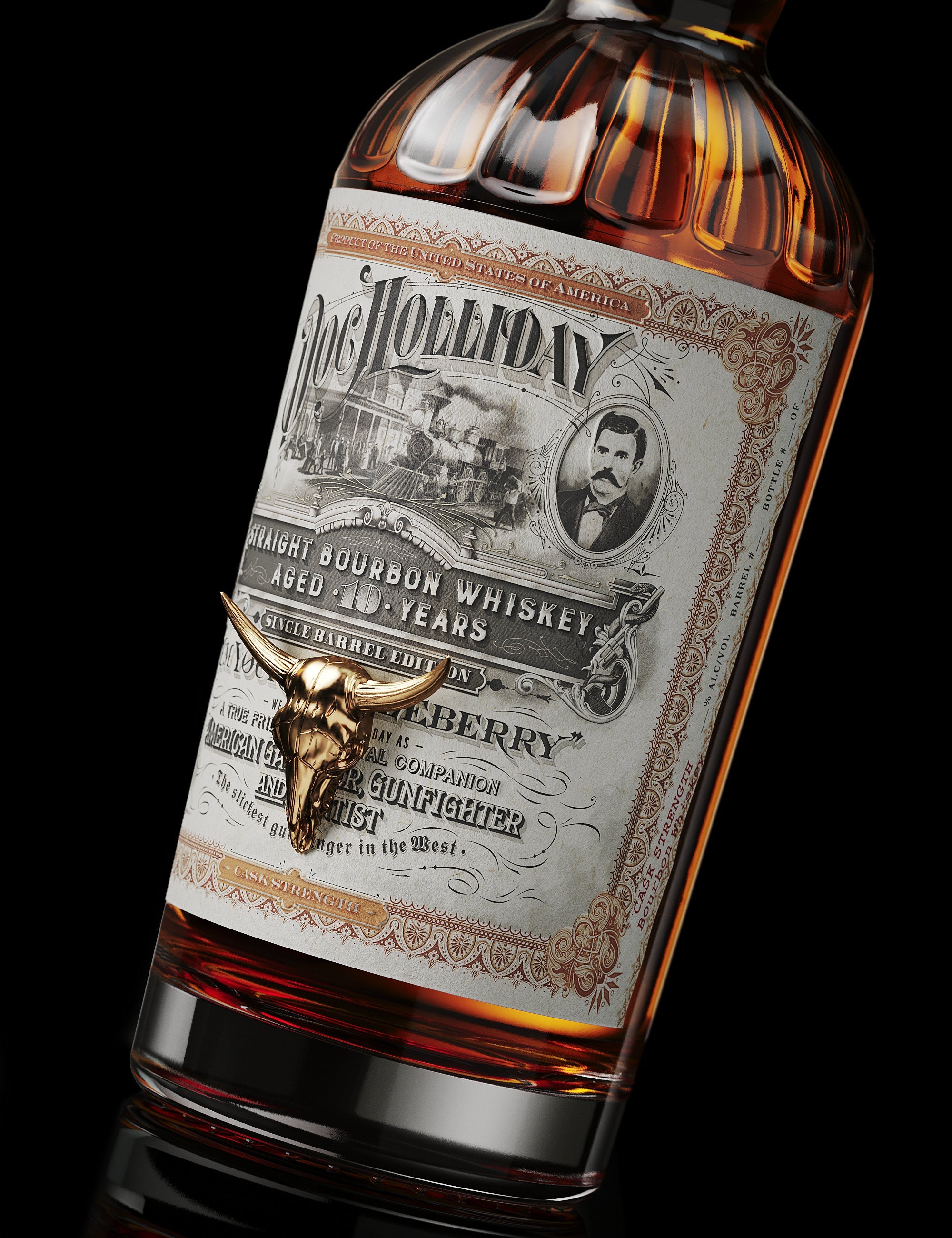 Doc Holliday 10 Year Old Bourbon Whiskey 750 ml