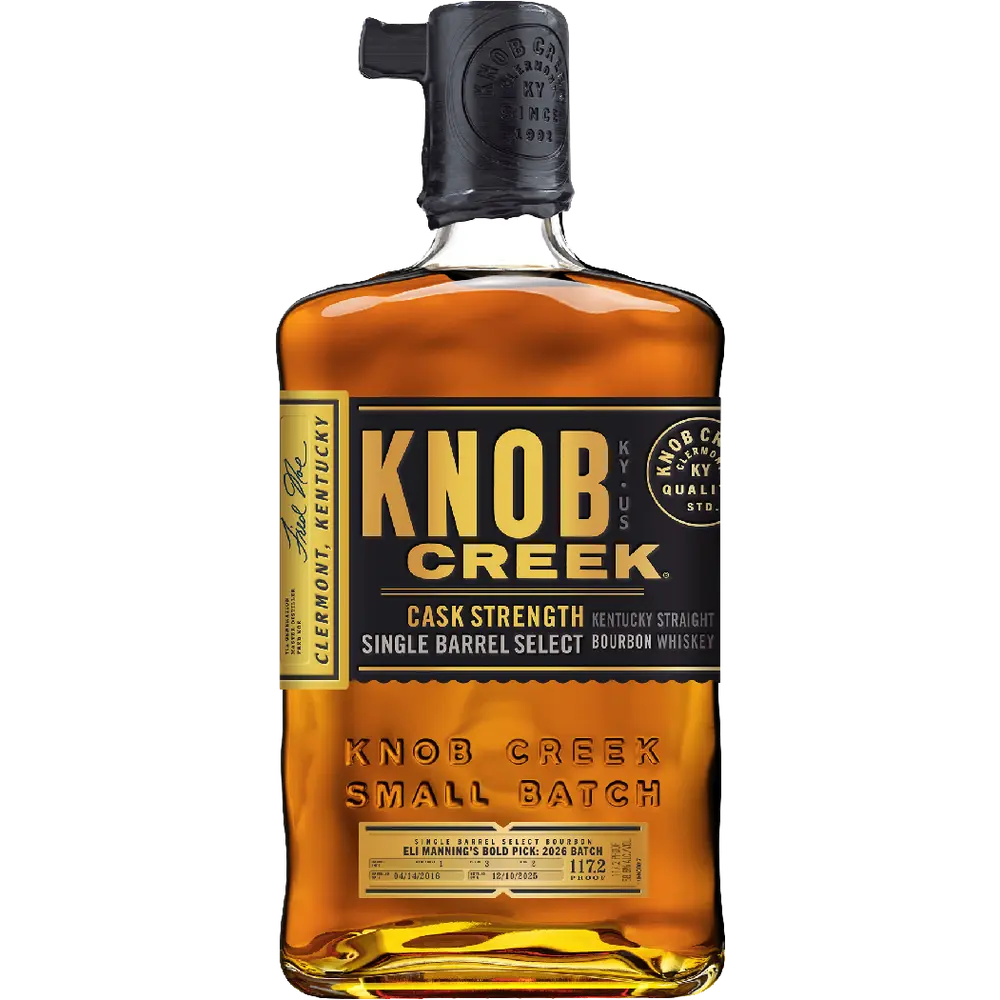 Knob Creek Eli Manning's 2026 Cask Strength Single Barrel Bourbon