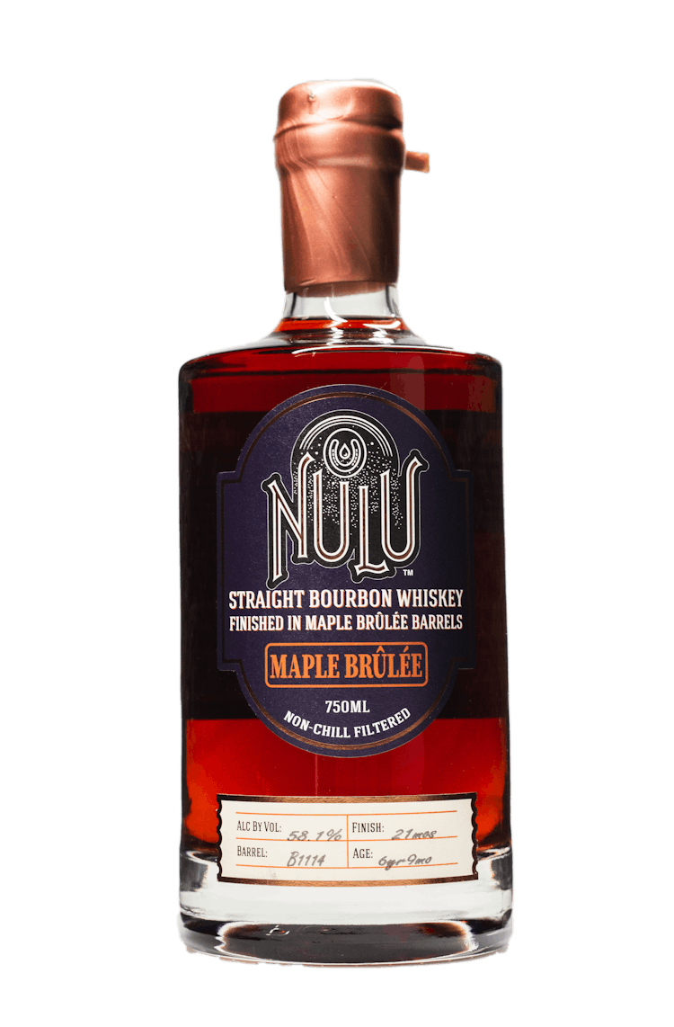 Nulu Straight Bourbon Whiskey Maple Brulee Barrels Berry Butter Pancake Barrel B956 7 year 750 ml
