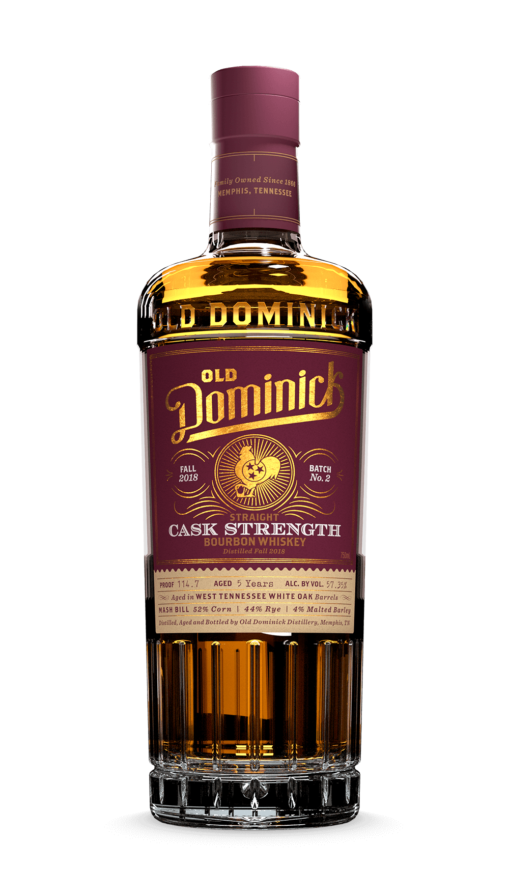 Old Dominick Straight Cask Strength Bourbon Whiskey 7 year