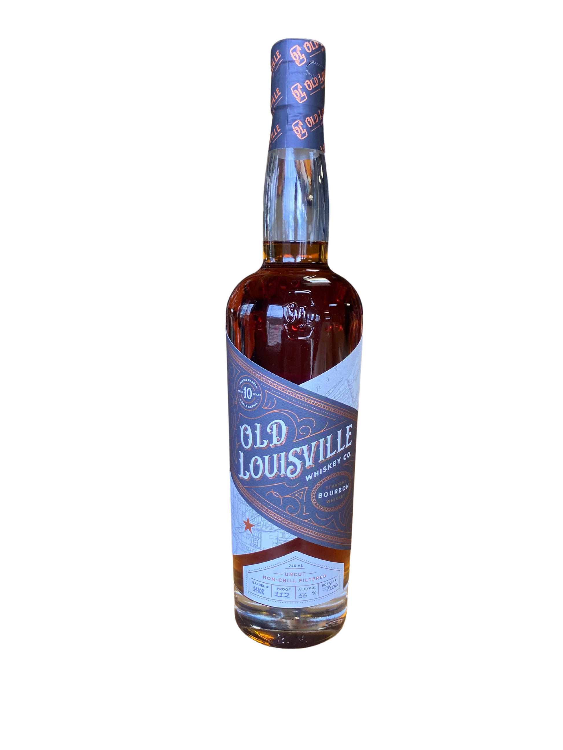 Old Louisvile Whiskey Co Straight Bourbon Uncut 10 year 750 ml