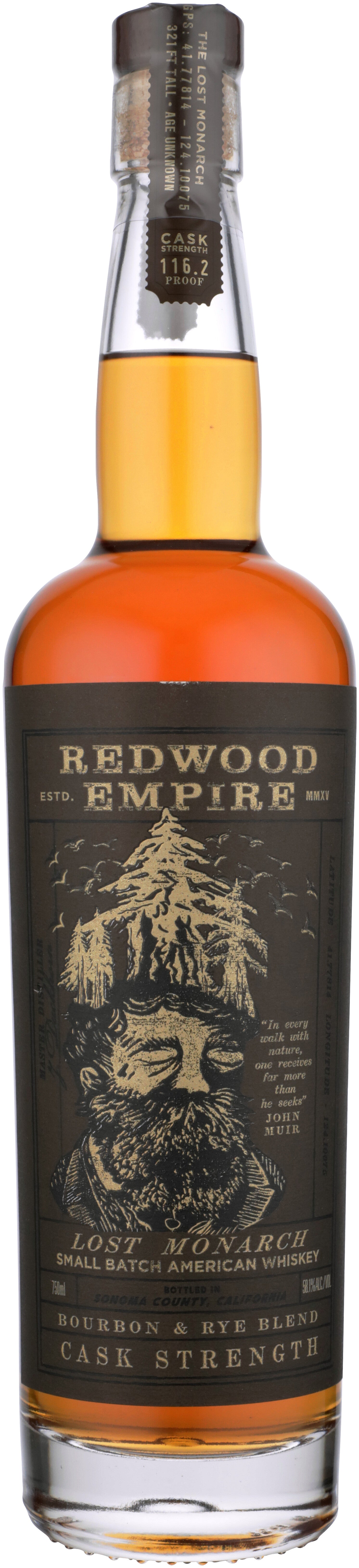 Redwood Empire Lost Monarch Blended of Straight Cask Strength 750 ml